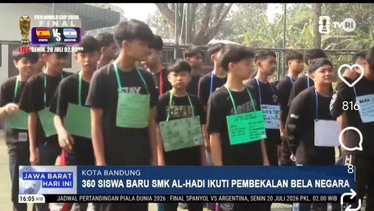 Pendidikan Bela Negara di Yon Zipur – MPLS 2026 SMK Al-Hadi